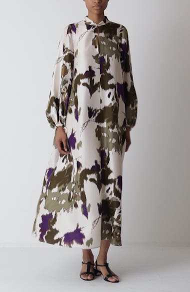 【★日本未入荷★】S MAXMARA☆ ロングシルクドレス VIOLA S Max Mara VIOLA Long silk organza dress | REVERSIBLE