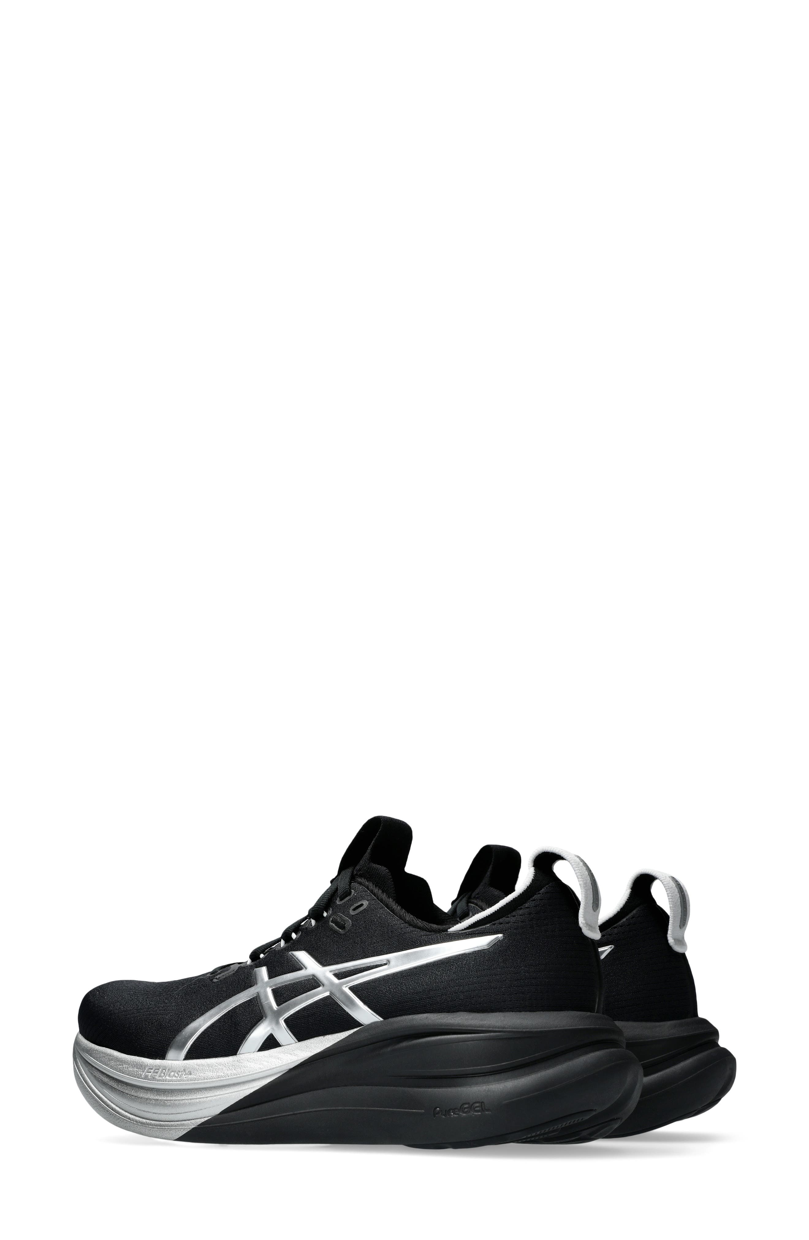 ASICS<sup>®</sup> GEL-NIMBUS<sup>®</sup> 28 Platinum Running Shoe, Alternate, color, Platinum/ Black