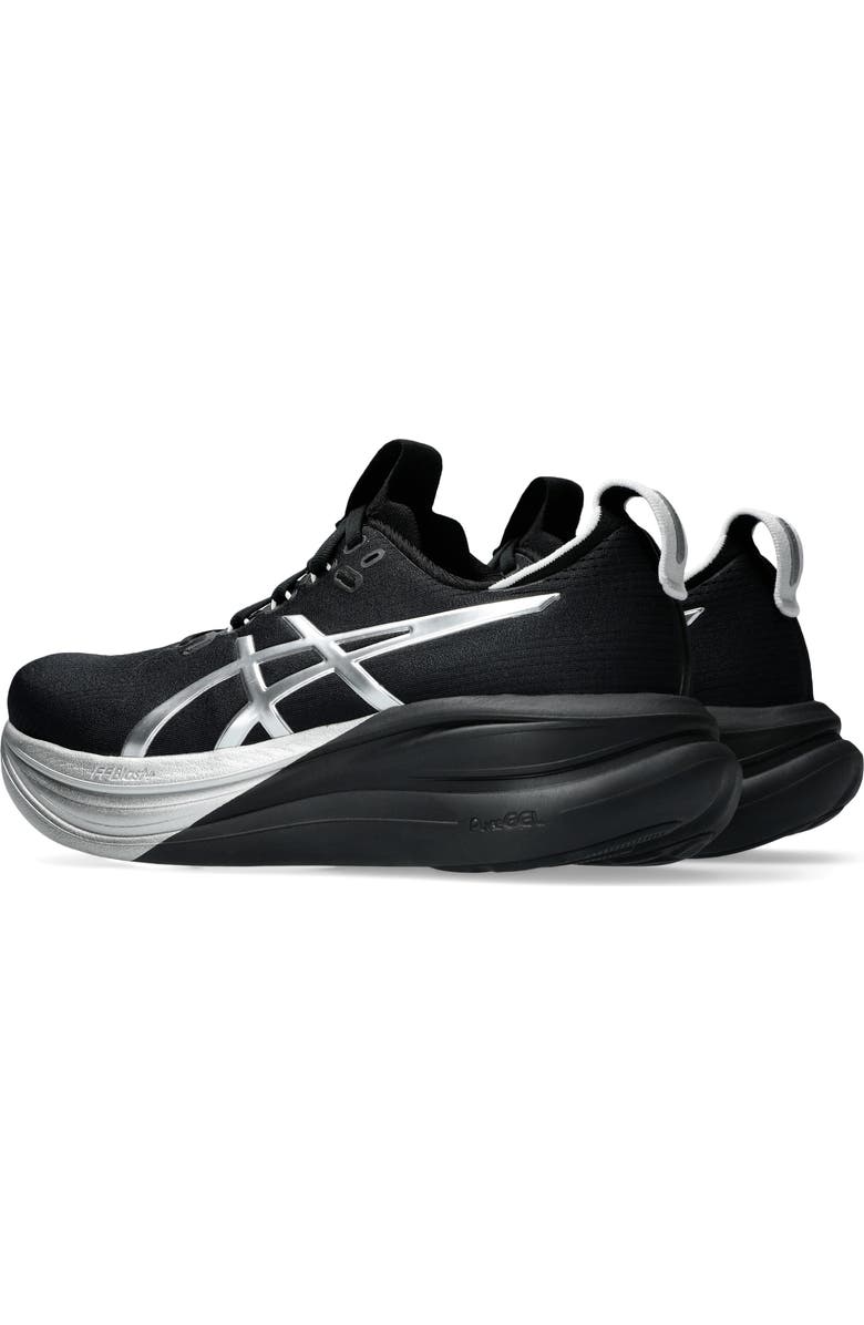 ASICS<sup>®</sup> GEL-NIMBUS<sup>®</sup> 28 Platinum Running Shoe, Alternate, color, Platinum/ Black