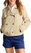 Tommy Bahama Crop Double Breasted Trench Coat