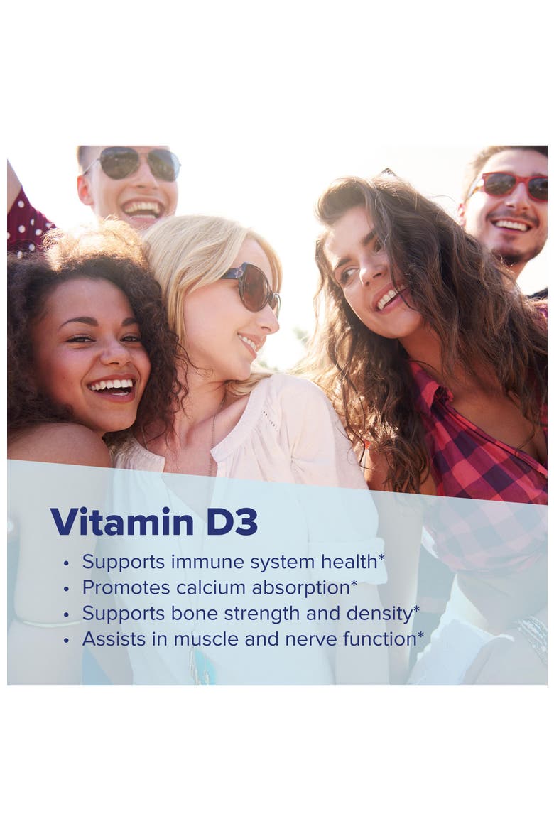 Vitamin D3 Immune Support MicroLingual Tablets, Alternate, color, White