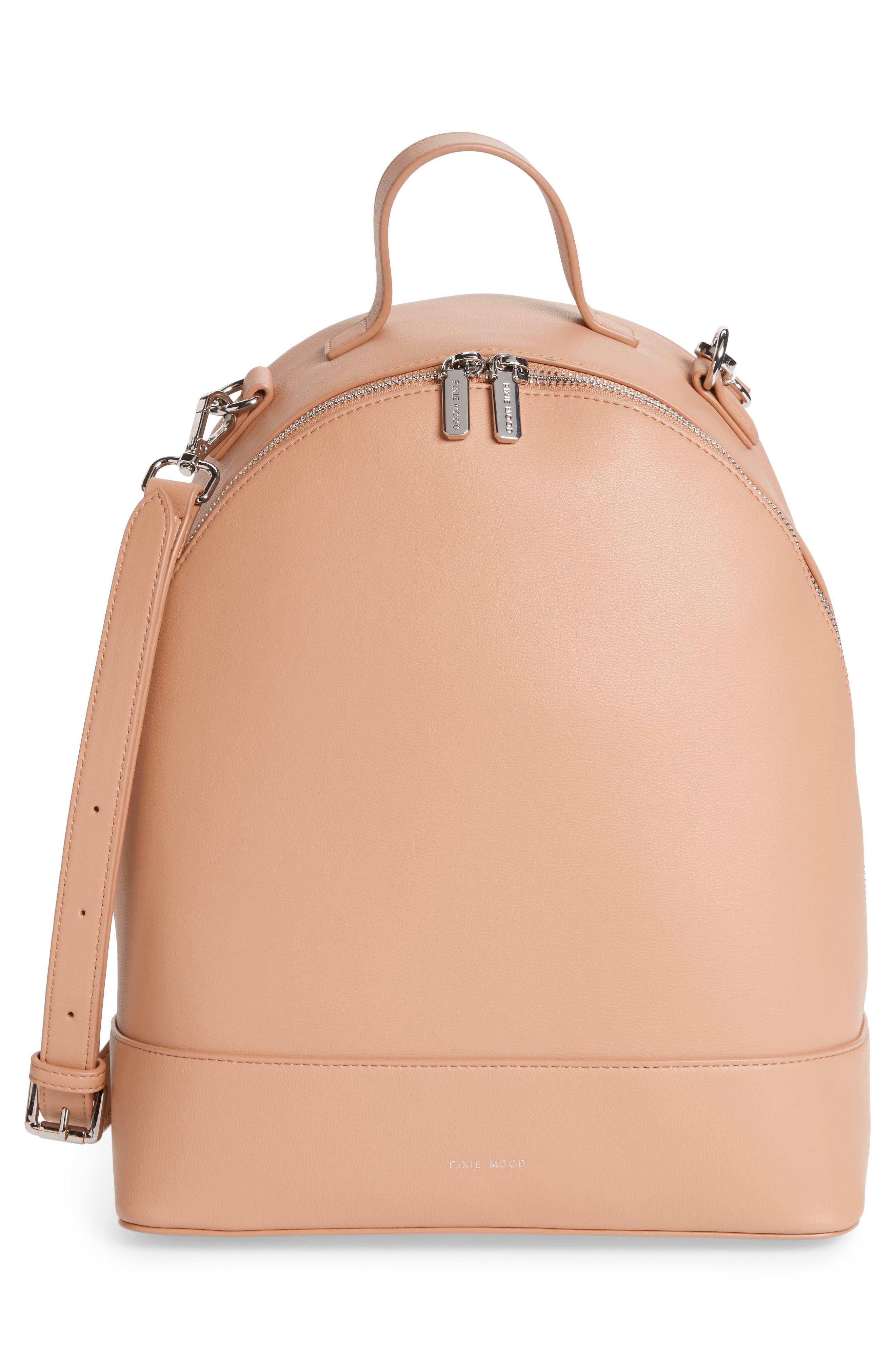 Pixie Mood Large Cora Faux Leather Convertible Backpack, Alternate, color, 