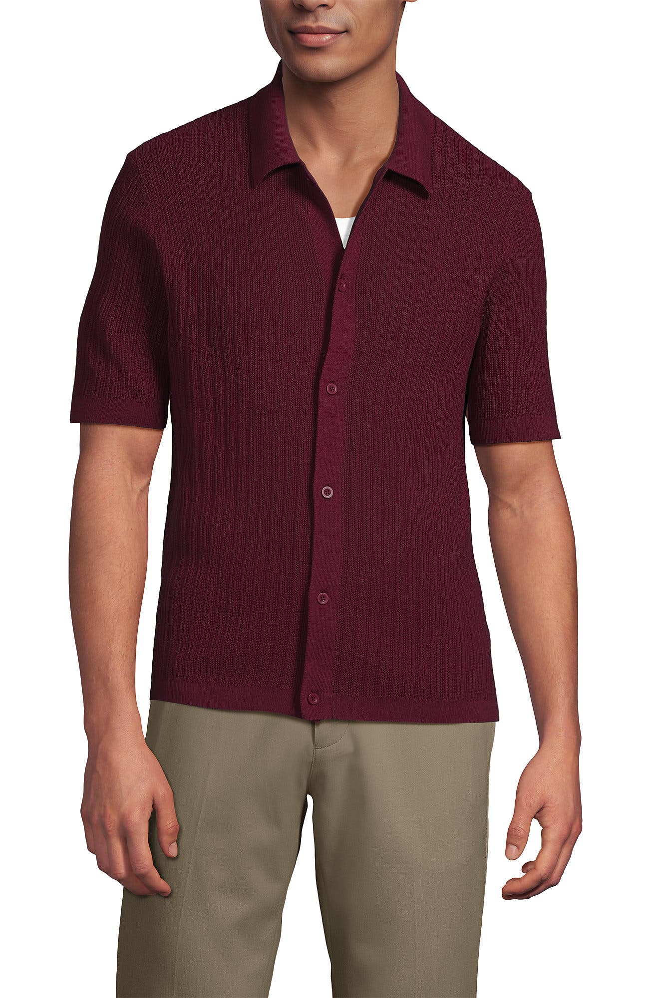 Short Sleeve Lightweight Button Through Polo - image 5