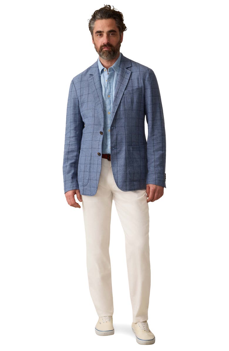 Faherty Movement Five-Pocket Linen Blend Pants, Alternate, color, 