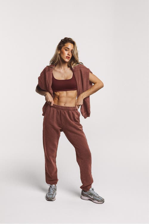 LDMA All Day Joggers in Espresso Rose at Nordstrom, Size Large