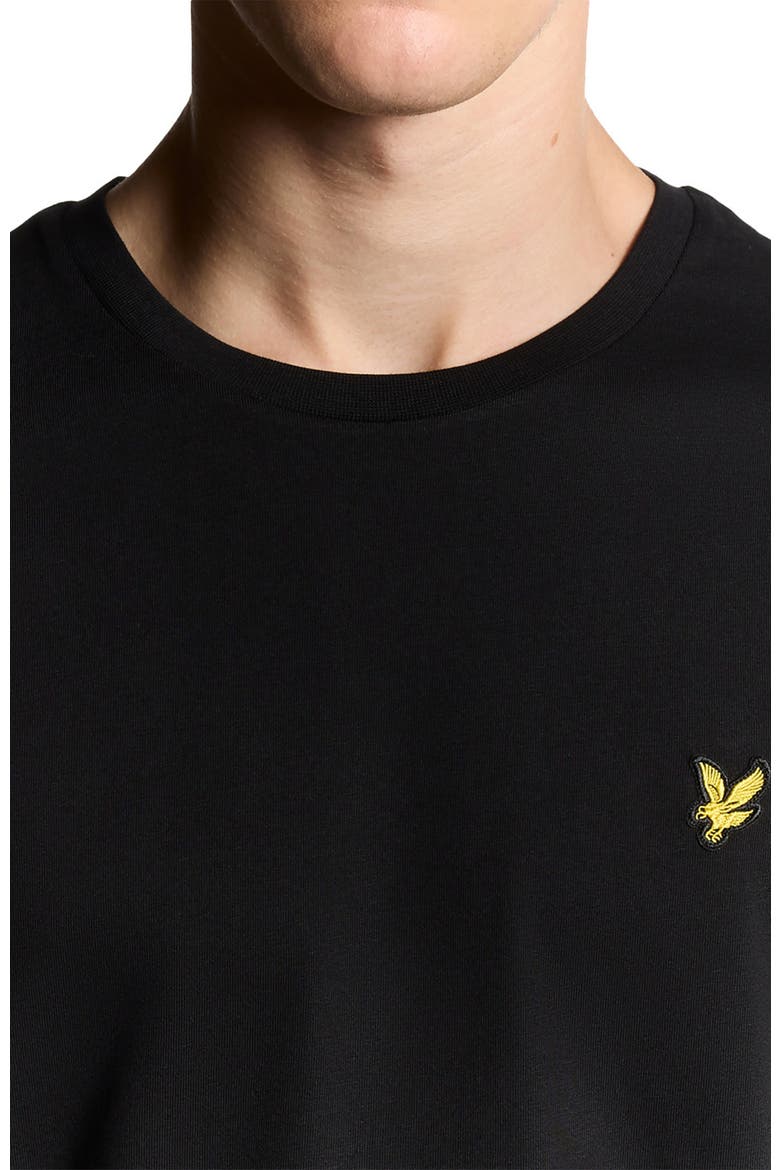 Crew Neck Short Sleeve T-Shirt, Alternate, color, Jet Black
