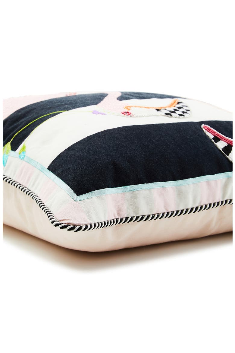 Patience Brewster Flamingo Accent Pillow, Alternate, color, PINK