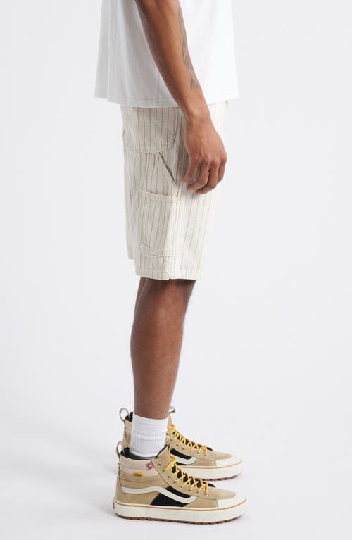 Dickies Service Stripe Canvas Carpenter Shorts In Egret