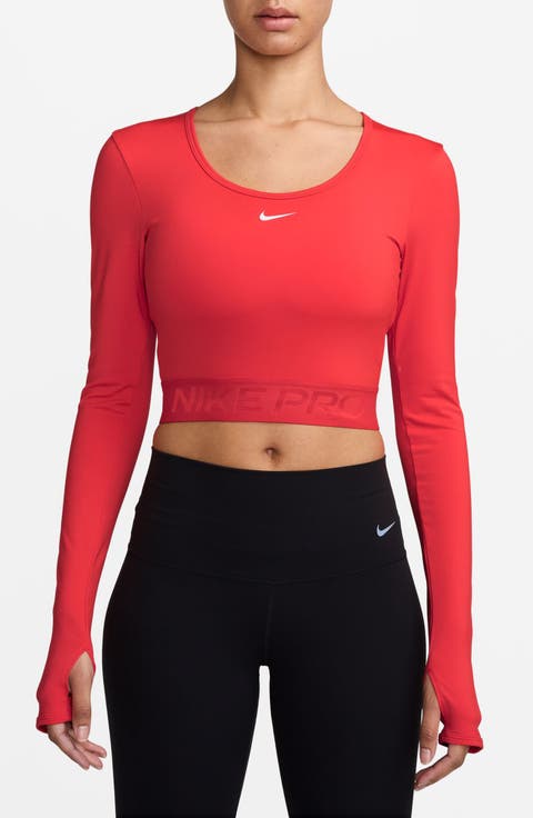 Pro Dri-FIT Long Sleeve Crop T-Shirt