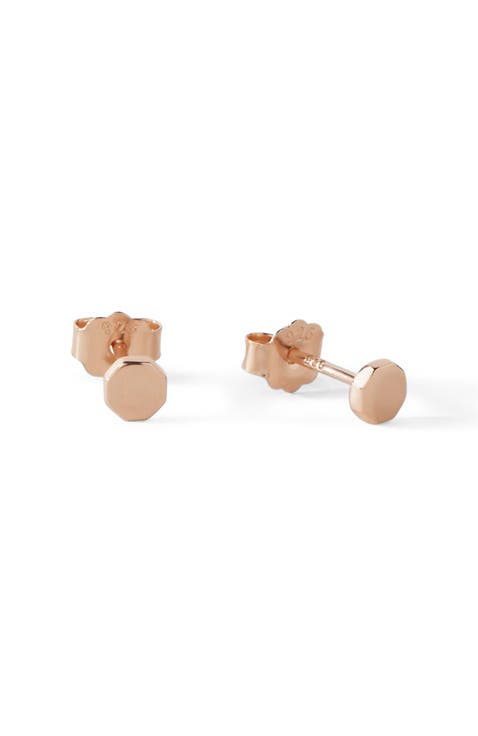 The Penny Mini Octogan Stud Earrings