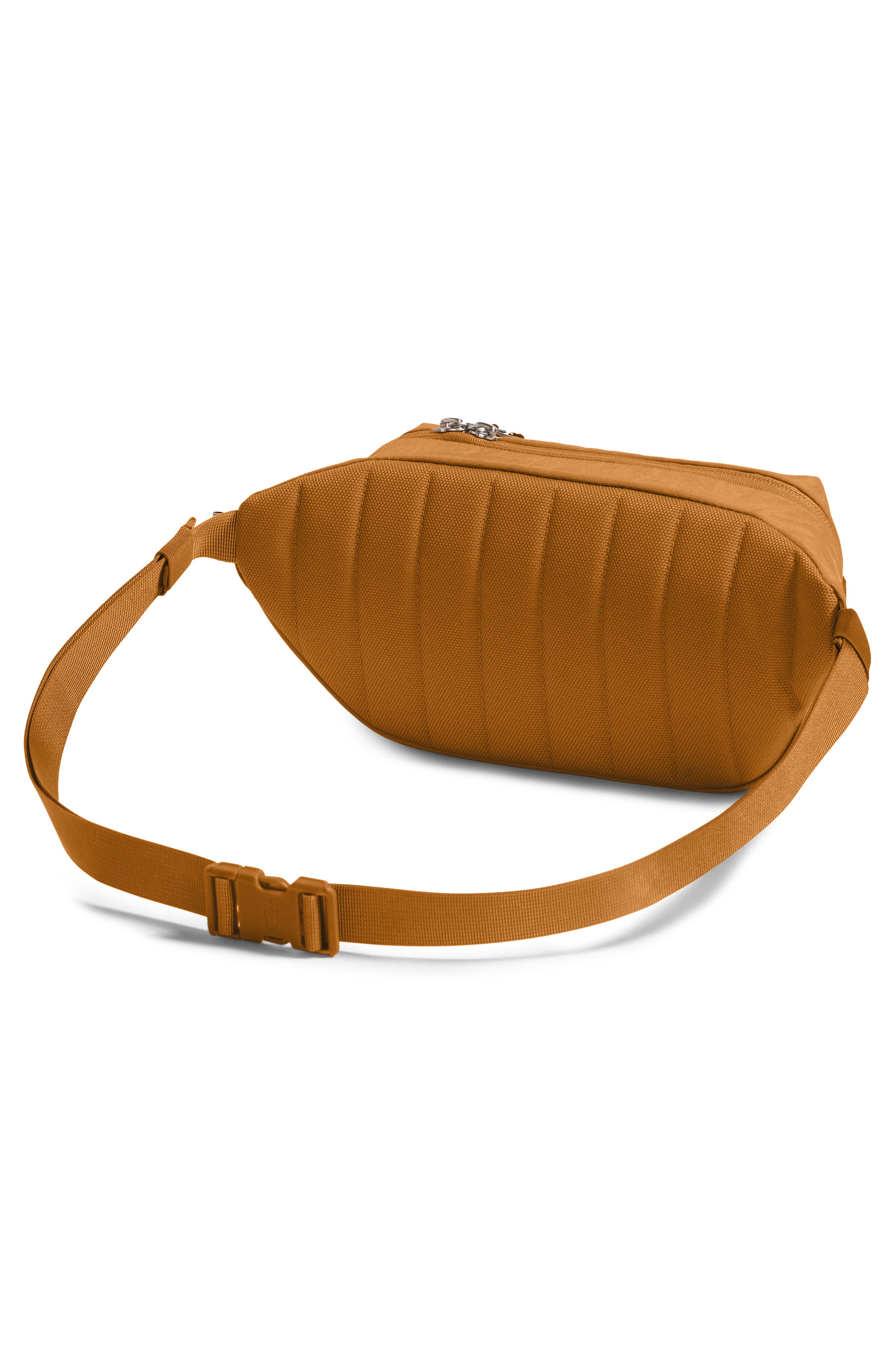 The North Face Berkeley Lumbar Water Repellent Recycled Nylon Belt Bag, Alternate, color, Timber Tan Tnf Black