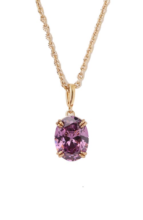 Rc Retro Chic Grape Glow Pendant In Gold