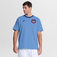 Nike Men's Nike Light Blue Chicago Cubs Cooperstown Collection Ringer T-Shirt