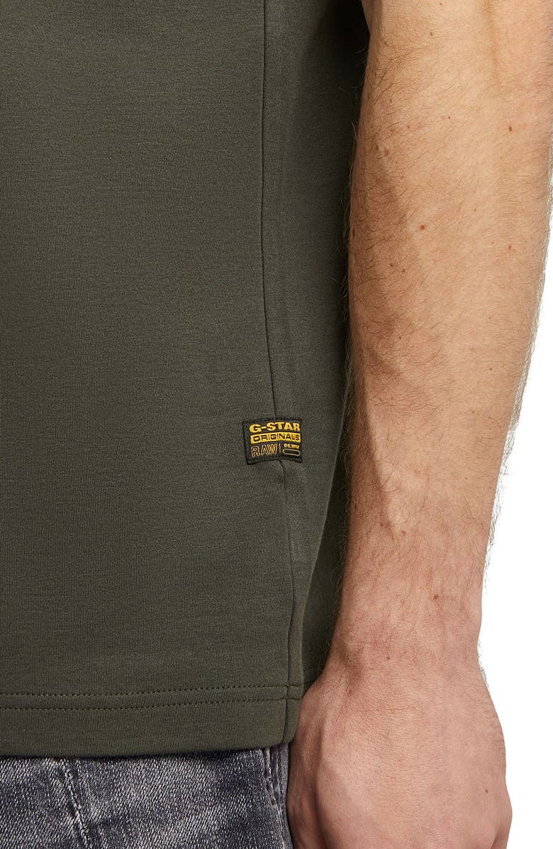 G-STAR Script Organic Cotton Graphic T-Shirt, Alternate, color, Asfalt