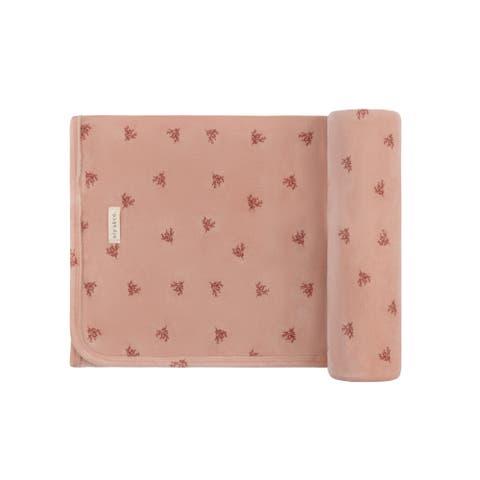 Velour Leaf Pattern Collection - Blanket