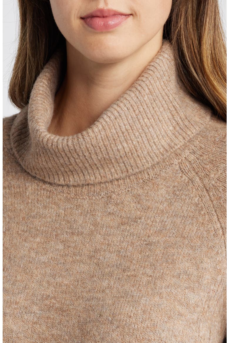 Turtleneck Sweater Dress, Alternate, color, NATURAL