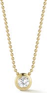GLAZE JEWELRY Round Moissanite Pendant Necklace