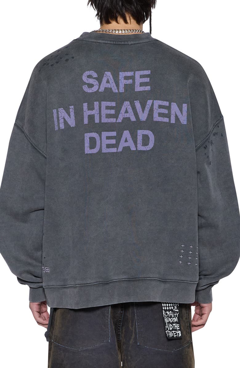 Ksubi Spirit Ekcess Washed Sweatshirt, Alternate, color, Washed Grey