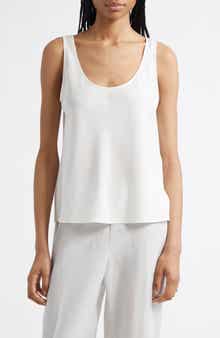 Vince Bias Stretch Silk Tank