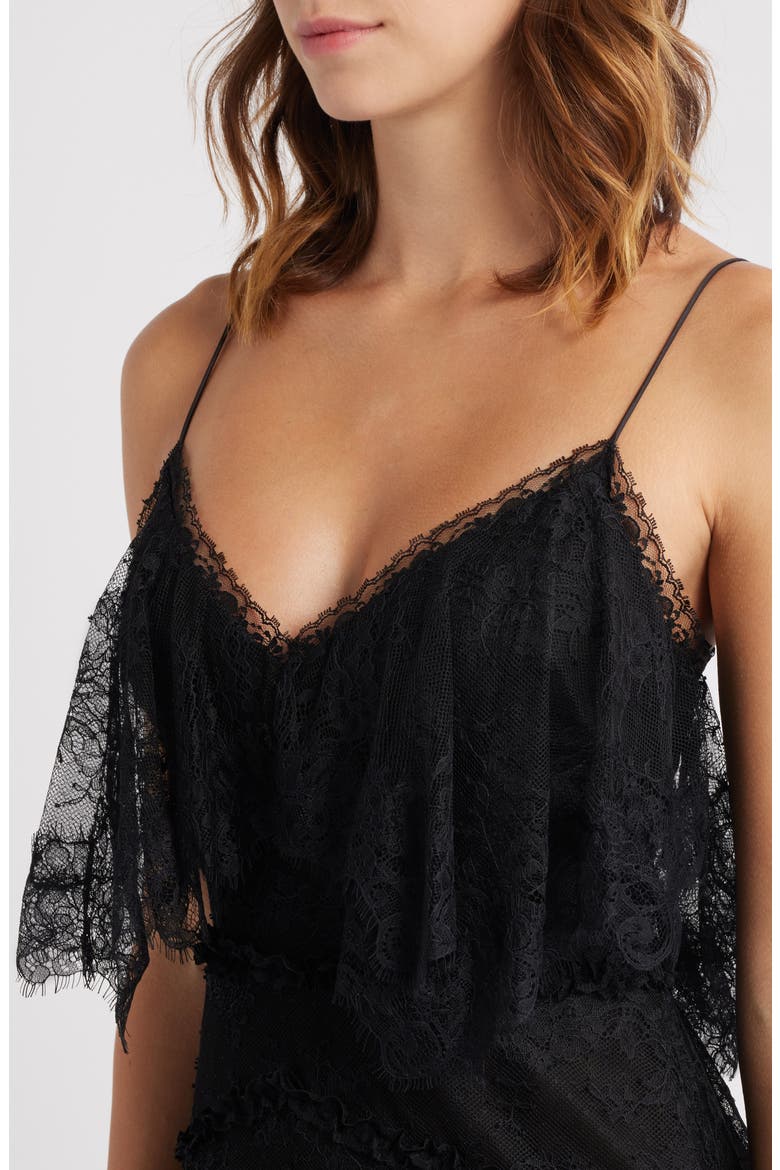 Sandy Lace Maxi Dress, Alternate, color, BLACK