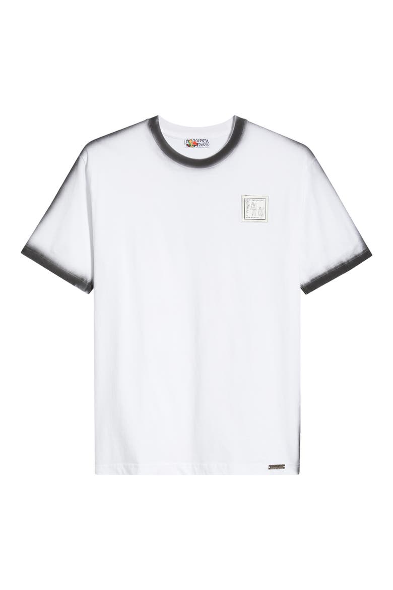 Be Real Ringer T-Shirt, Main, color, WHITE