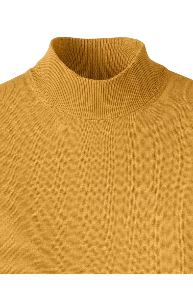 Supima Cotton Mock Neck Sweater, Alternate, color, Mustard