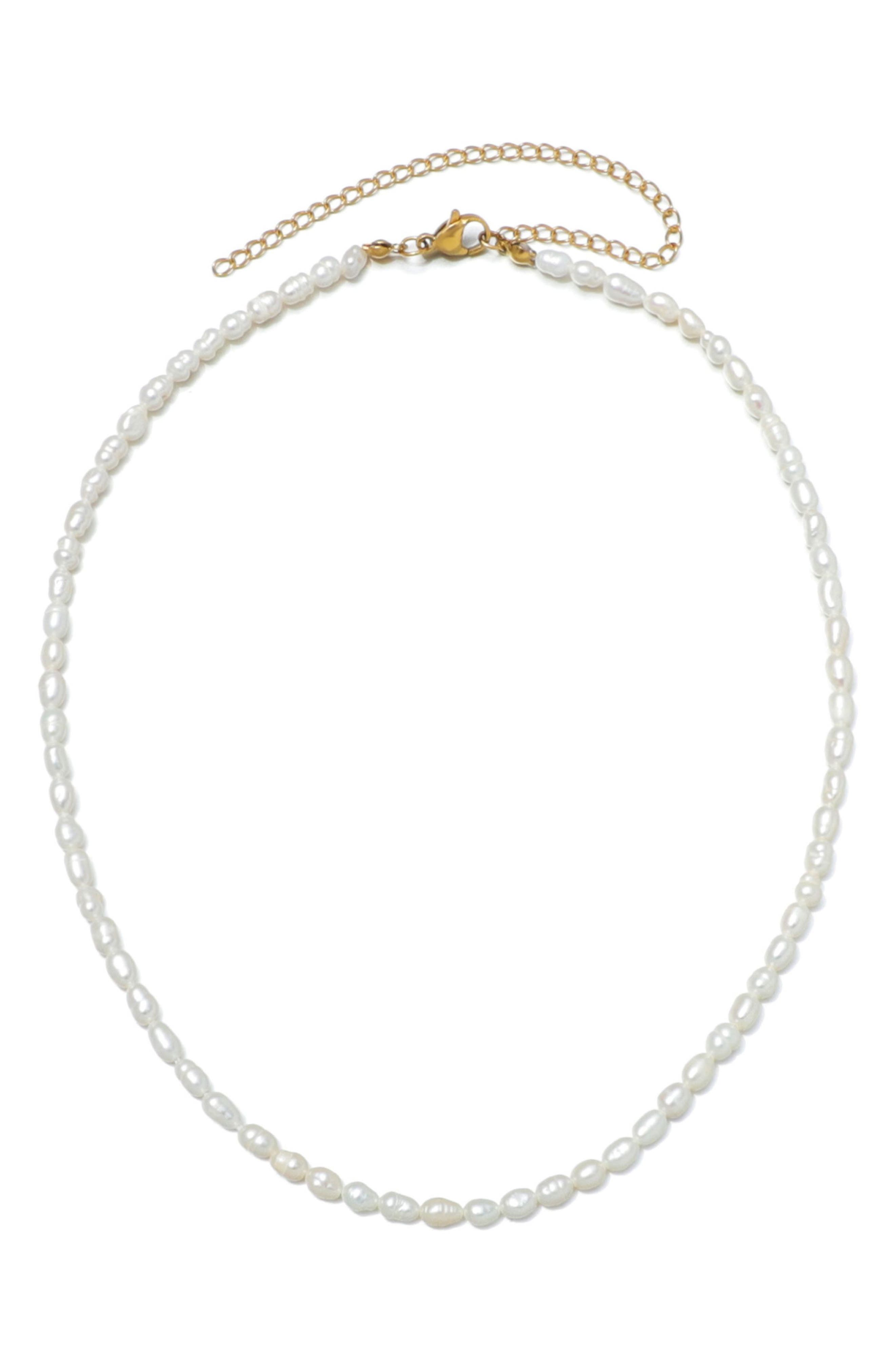 Adornia Freshwater Pearl Necklace