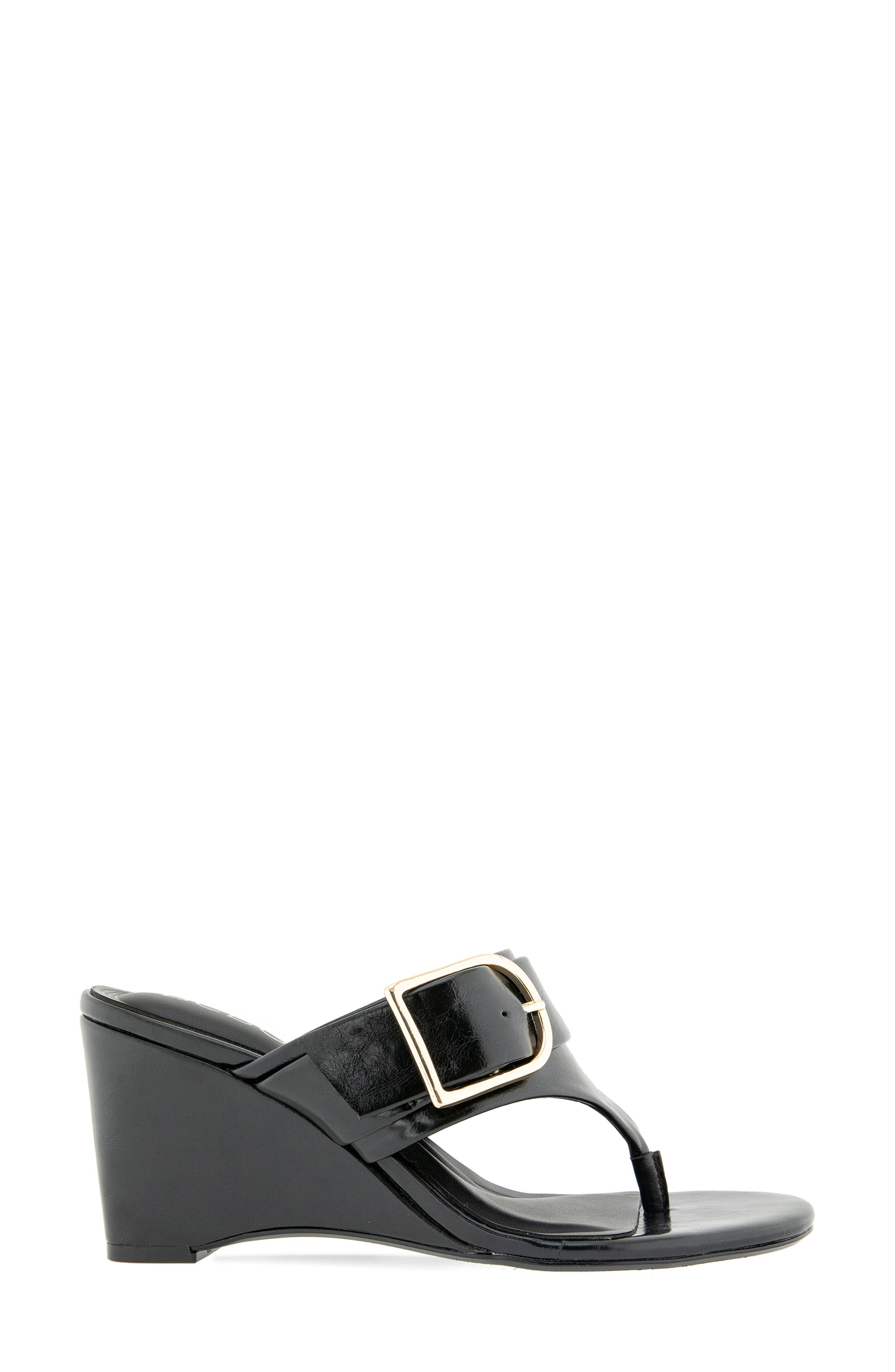 BCBGeneration Seema Wedge Slide Sandal, Alternate, color, Black