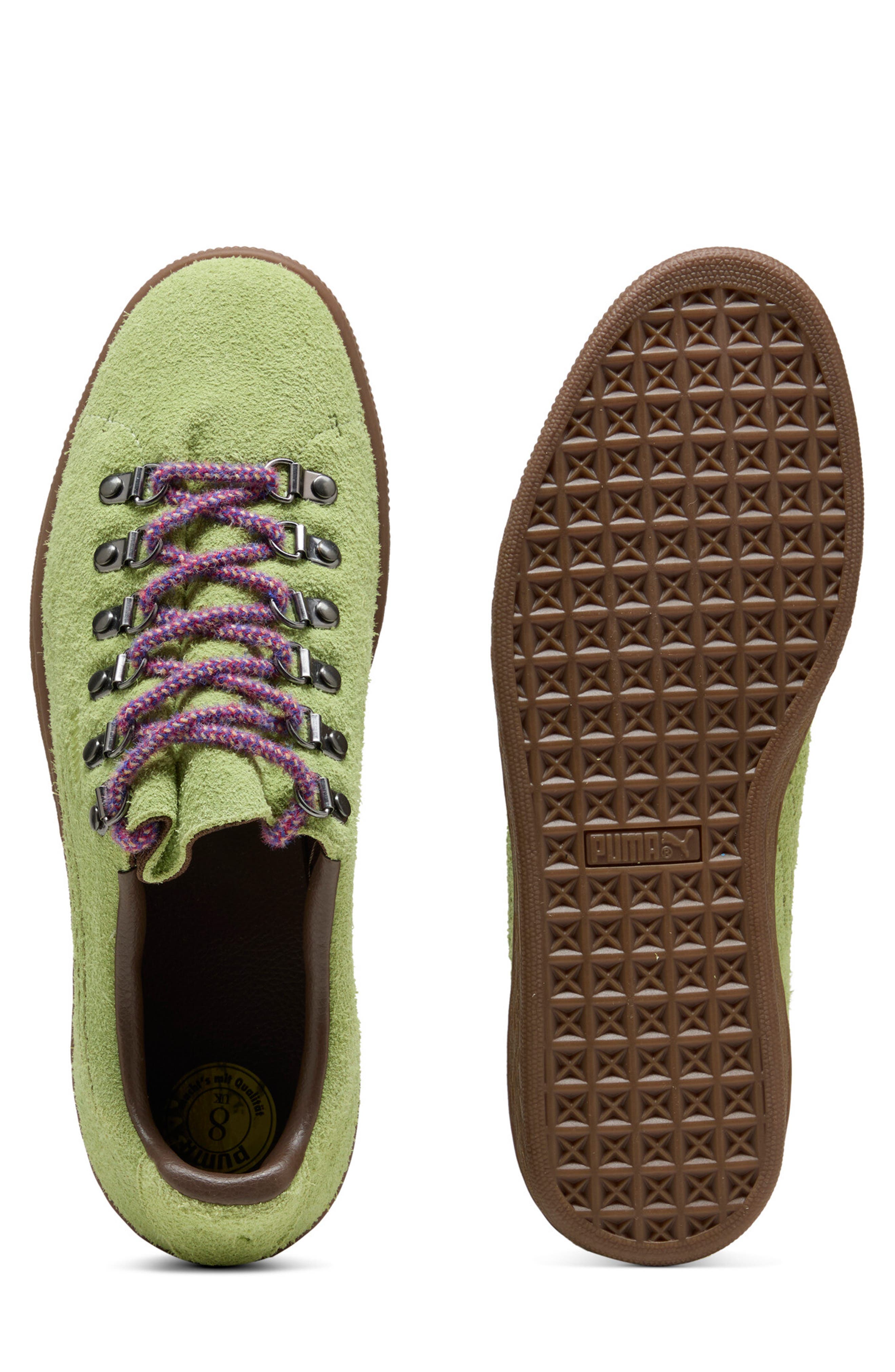 Suede Hike Sneaker, Alternate, color, WILD FERN/ GUM