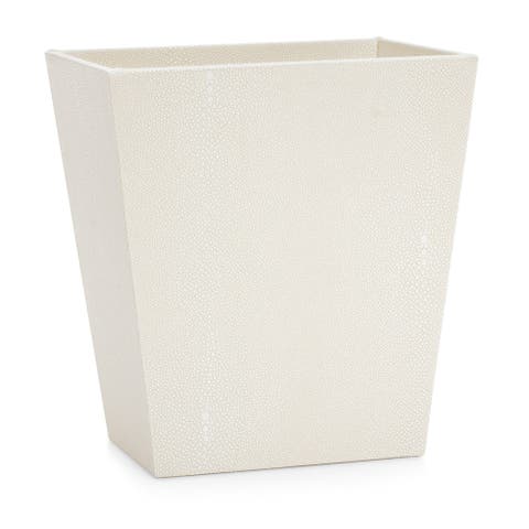 Raye Ivory Waste Basket