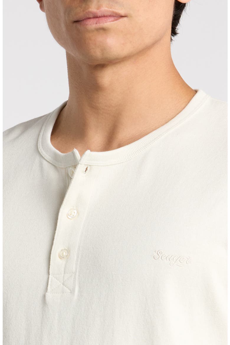 Cotton Henley, Alternate, color, WHITE