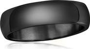 BLACKJACK Stainless Steel Polished Band Ring