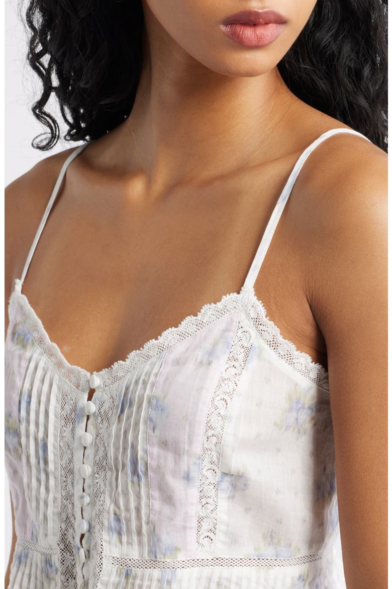 Aleni Lace Peplum Camisole, Alternate, color, LILAC VANILLA