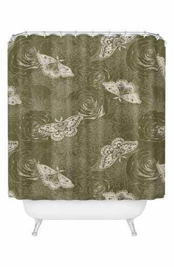 Shaded Lichen Shower Curtain