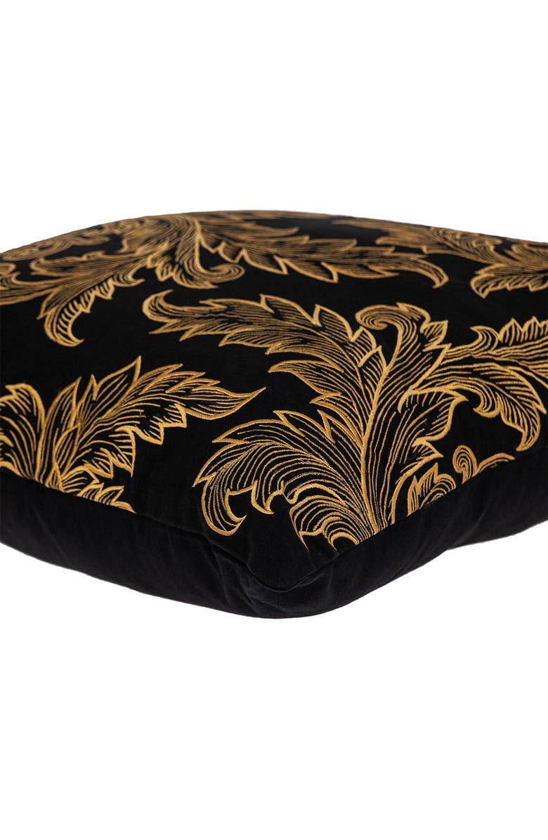 PARKLAND COLLECTION Mertha Black Throw Pillow, Alternate, color, Black