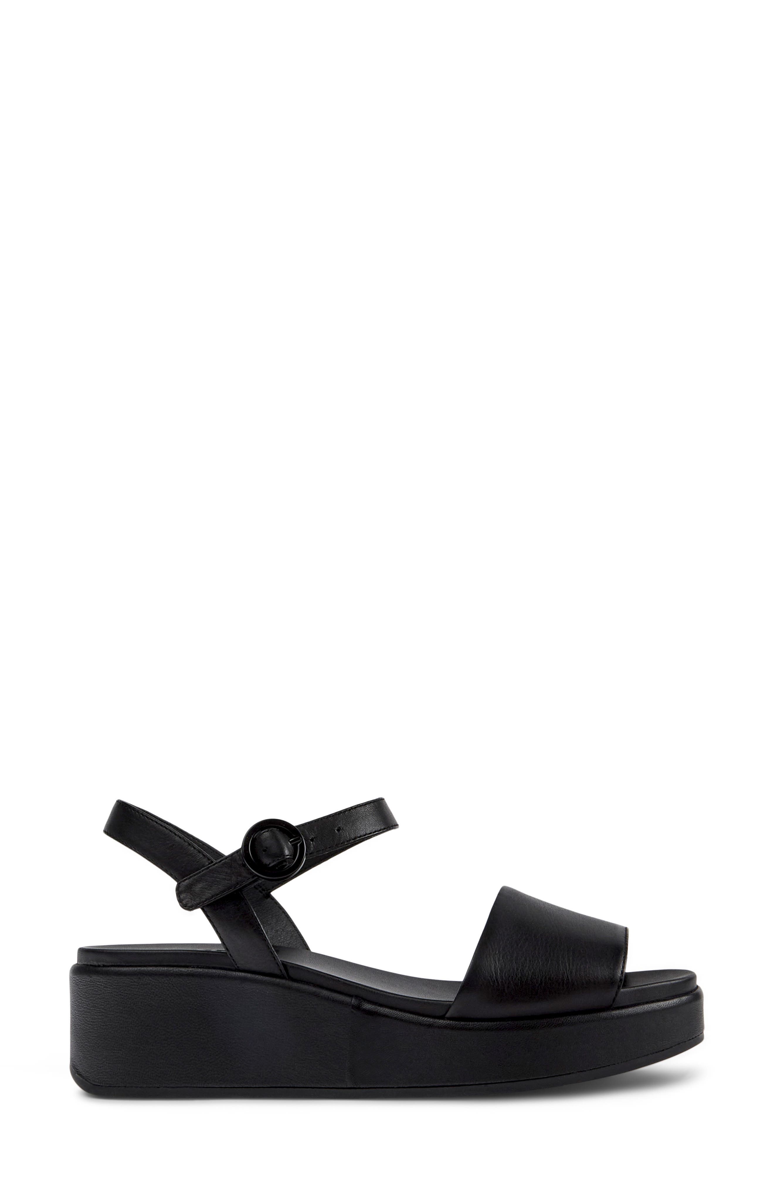 Camper Misia Platform Sandal, Alternate, color, Black