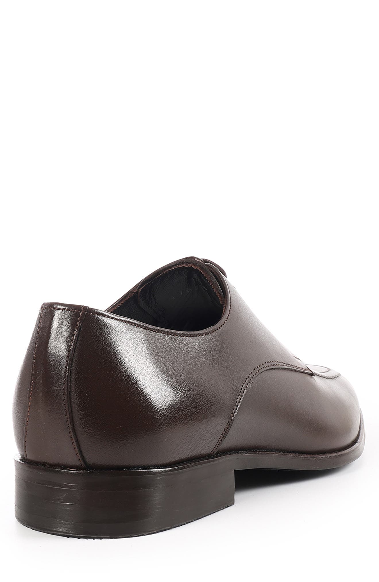 Warwick Apron Toe Derby, Alternate, color, DARK BROWN