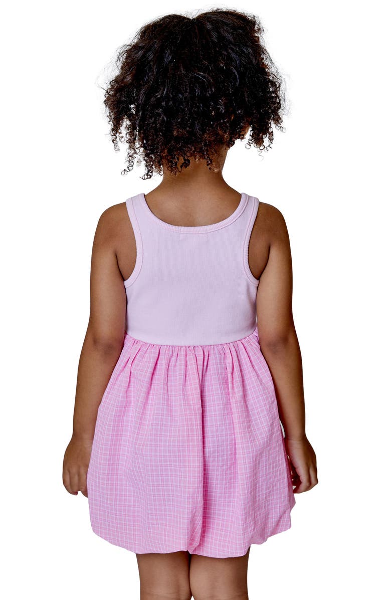 Design History Kids' Bubble Hem Tank Dress, Alternate, color, Pink Posies