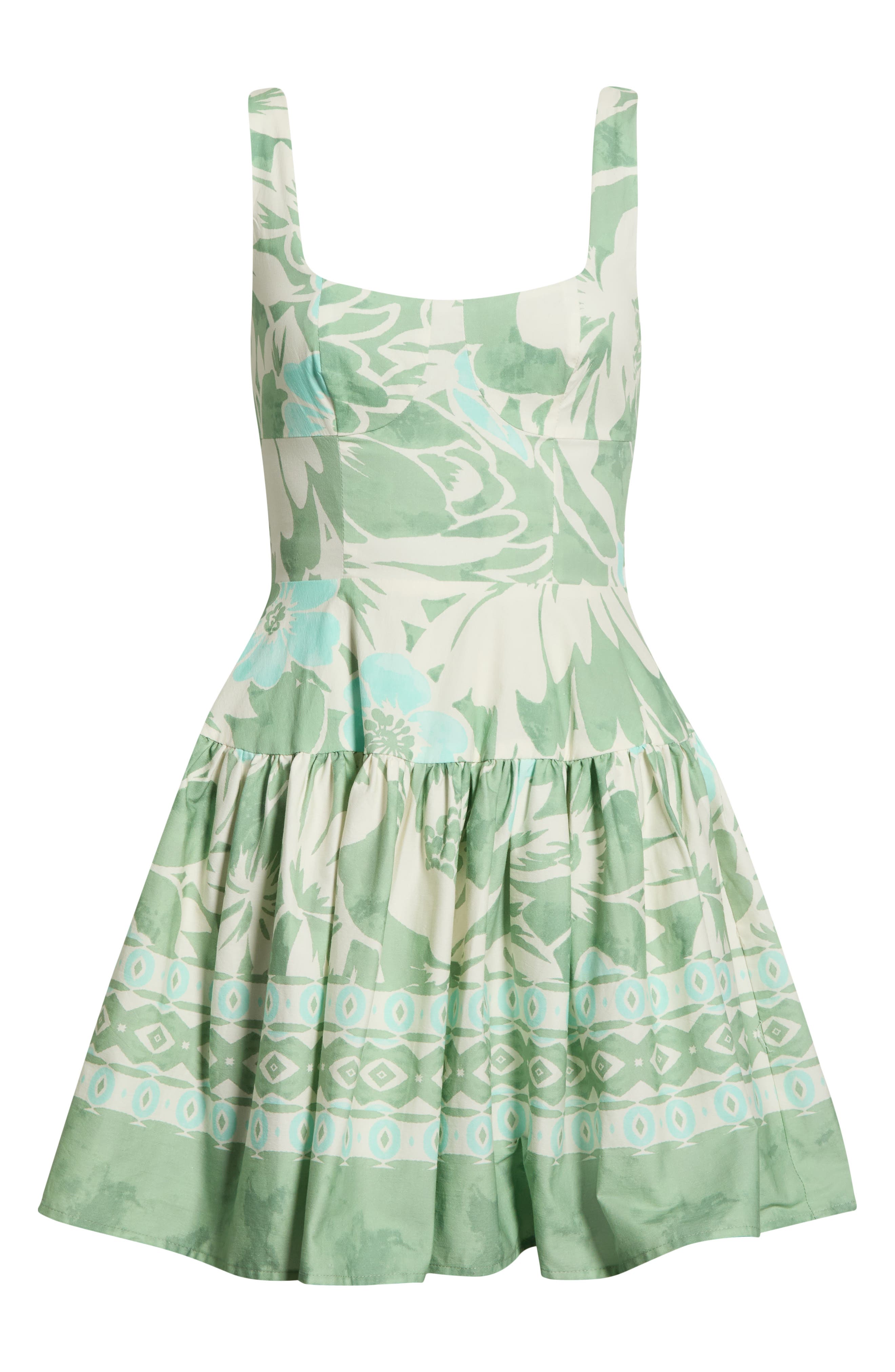 zimmermann bells fit flare mini dress Zimmermann Bells Fit Flare Mini Dress in Yellow Floral