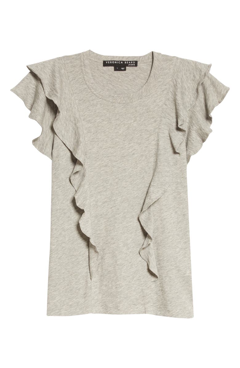 Veronica Beard Bea Ruffle T-Shirt, Alternate, color,