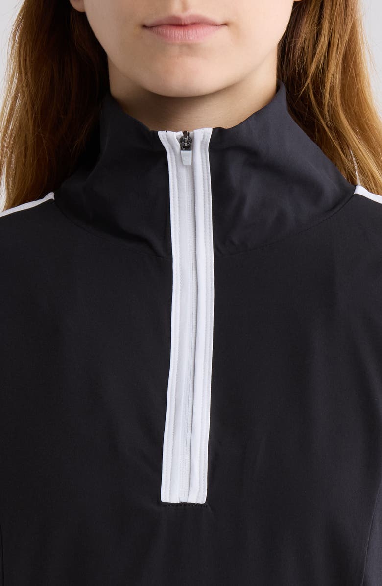 Beyond Yoga Course Contrast Half-Zip Pullover, Alternate, color, 