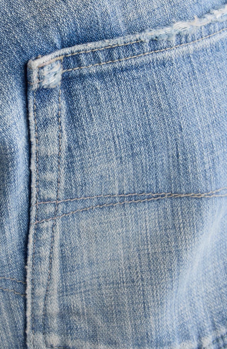 Balenciaga Fitted Low Rise Bootcut Jeans, Alternate, color, 4200 Blue