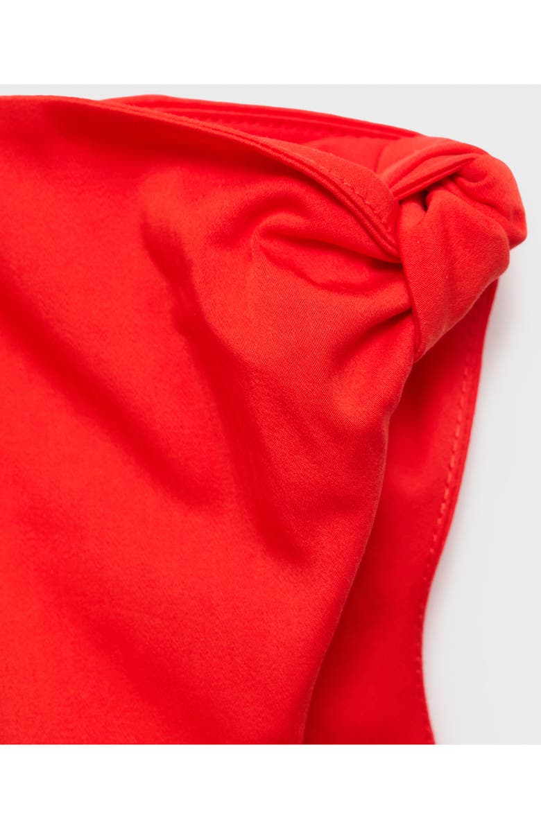 MANGO Asymmetric Minidress, Alternate, color, Coral Red