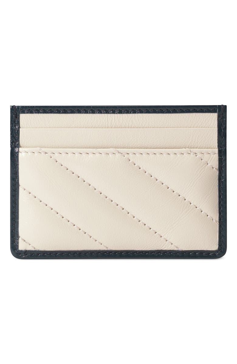 Gucci GG Torchon Matelassé Leather Card Case, Alternate, color, 