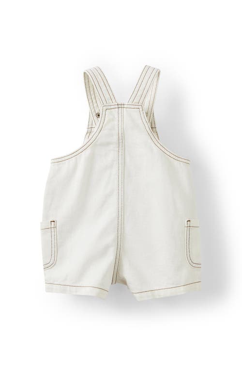 Cotton On Kids Elliot Denim Shortall In Ecru