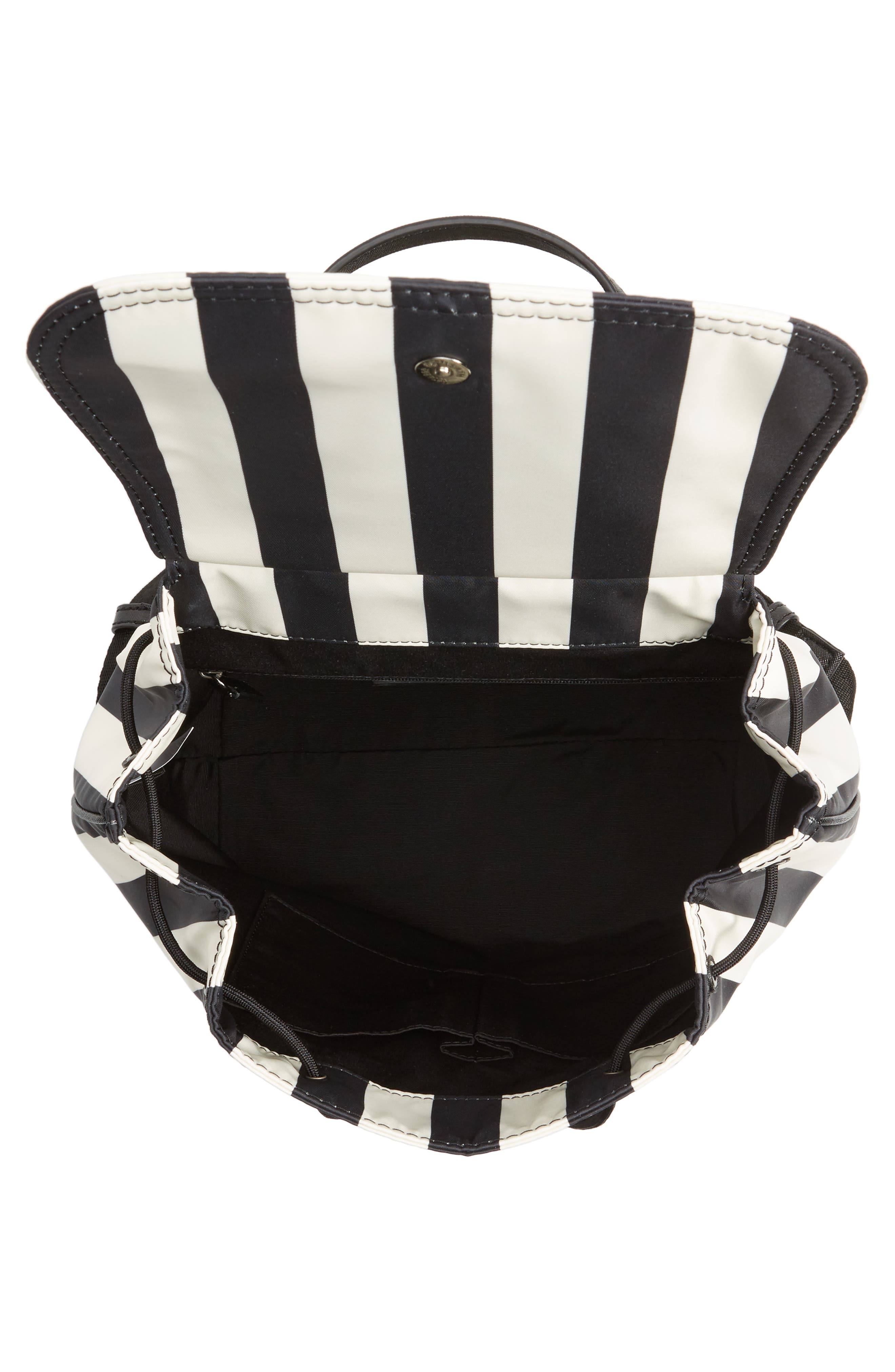 Striped Trooper Nylon Backpack, Alternate, color, BLACK MULTI