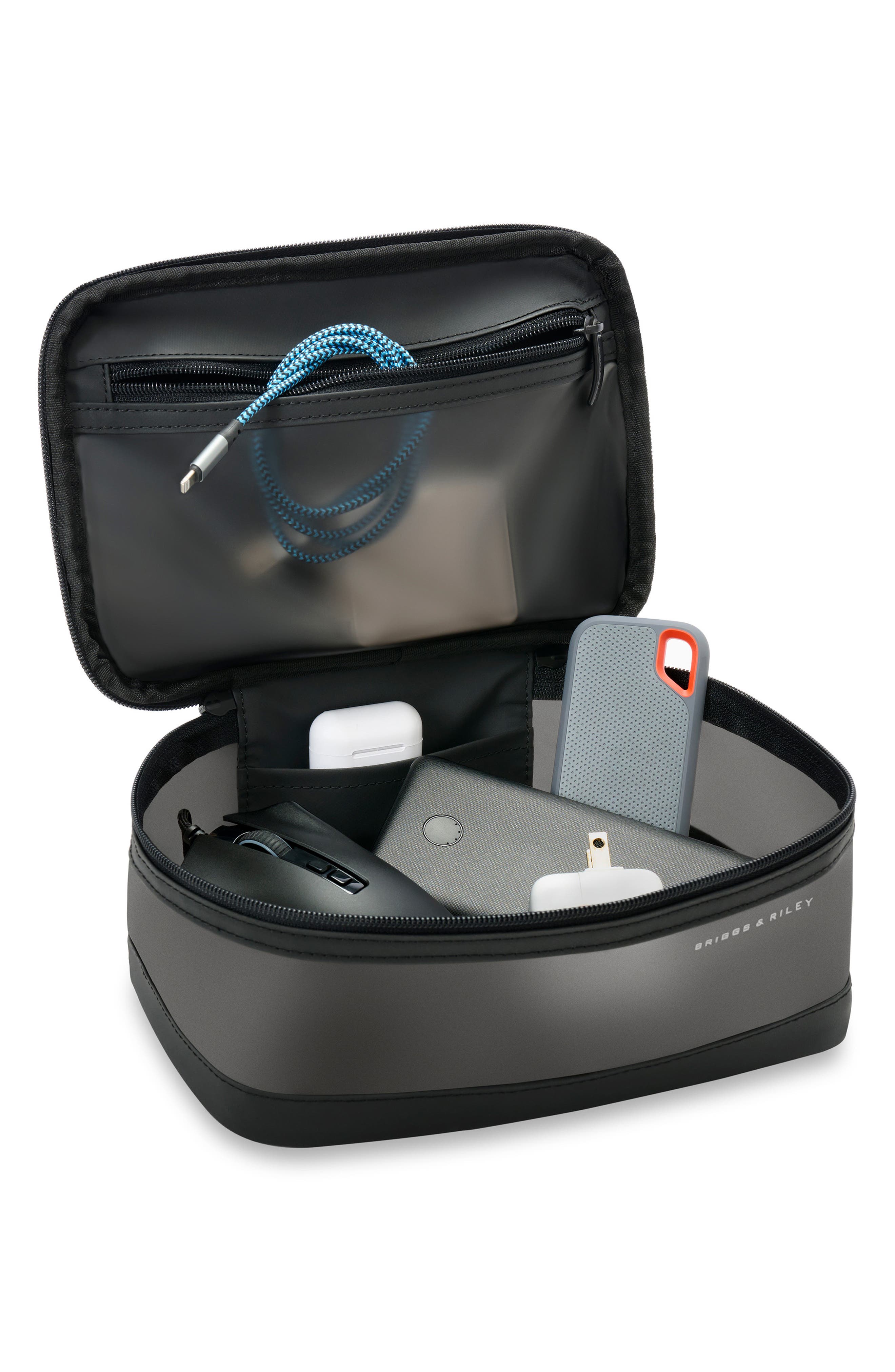 Briggs & Riley Translucent Essentials Toiletry Bag, Alternate, color, Black