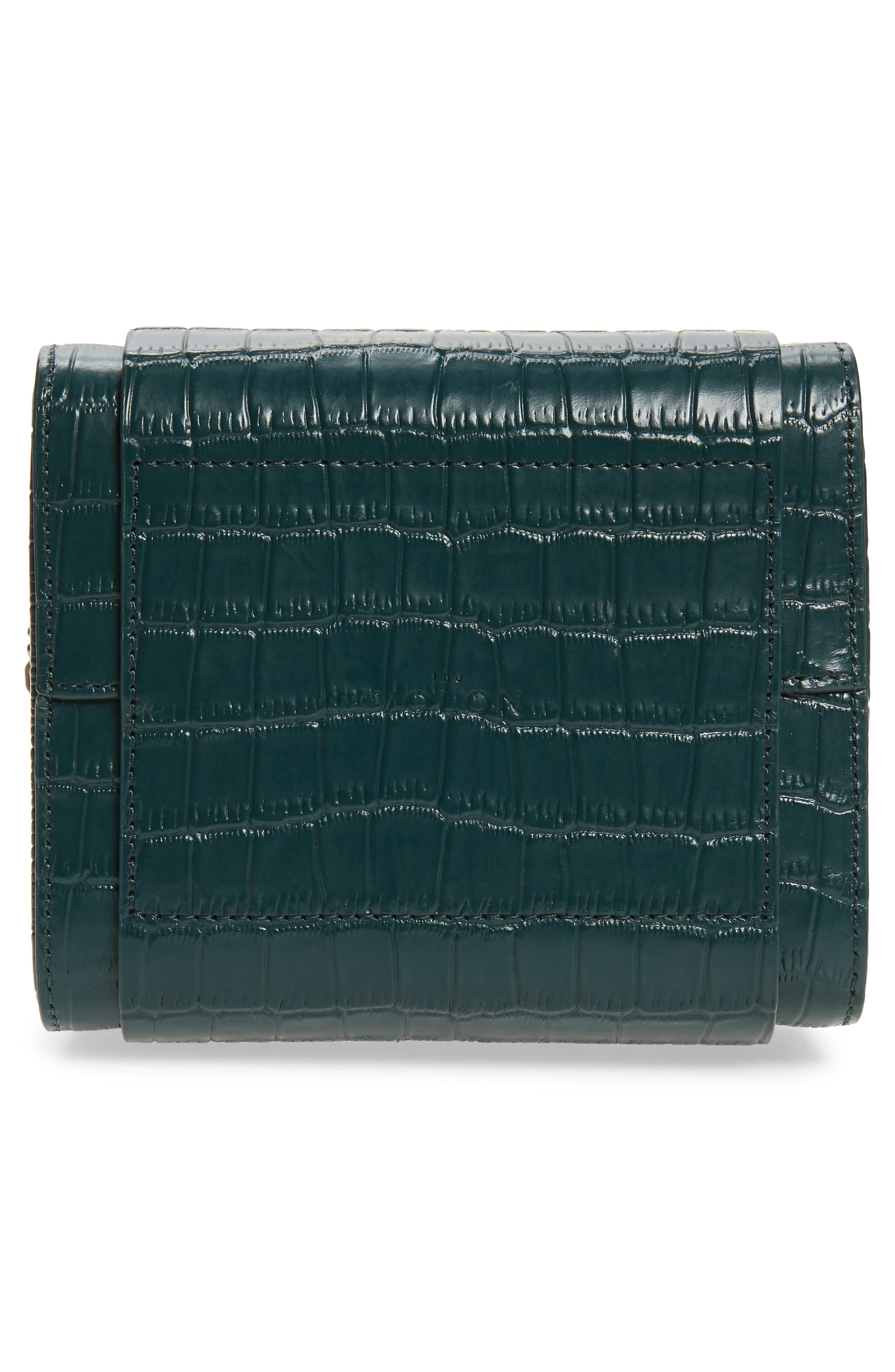 the VOLON PO Cube Leather Box Bag, Alternate, color, 