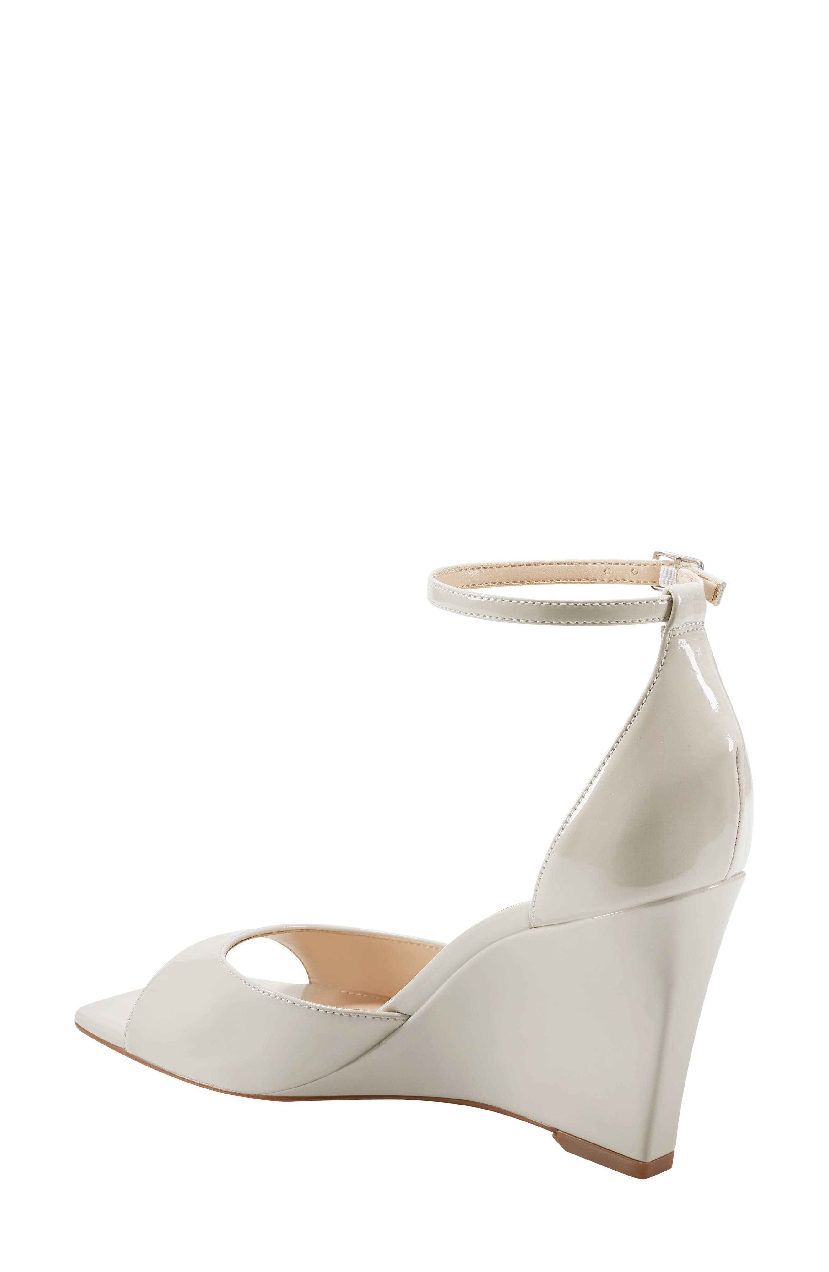 Camira Ankle Strap Wedge Sandal, Alternate, color, IVORY