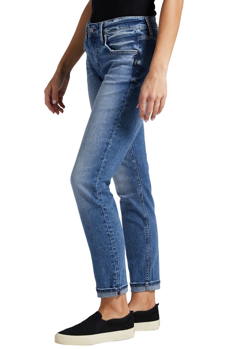 Silver Jeans Co. Mid Rise Slim Boyfriend Jeans, Alternate, color,